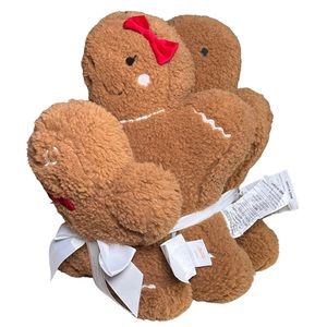 Cupcakes and cashmere set of 3 gingerbread throw pillows - family